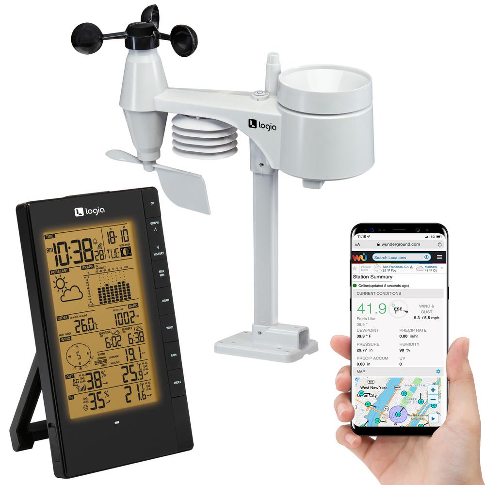 Logia 5in1 Indoor/Outdoor Weather Station Remote Monitoring System