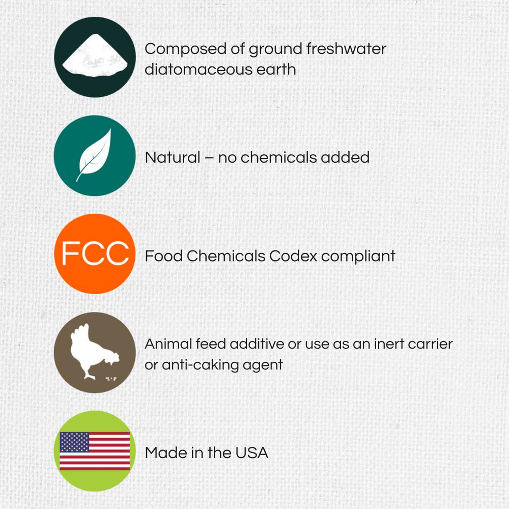 Safer Brand 4 Lb Diatomaceous Earth Food Grade Animal Feed Safer Brand 4 Lb Diatomaceous Earth