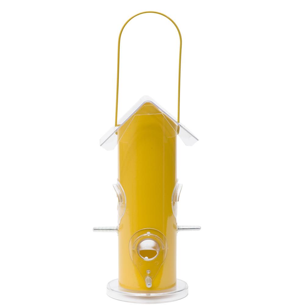 perky pet yellow metal tube wild bird feeder 390 the perky pet yellow metal tube wild bird feeder 390 the