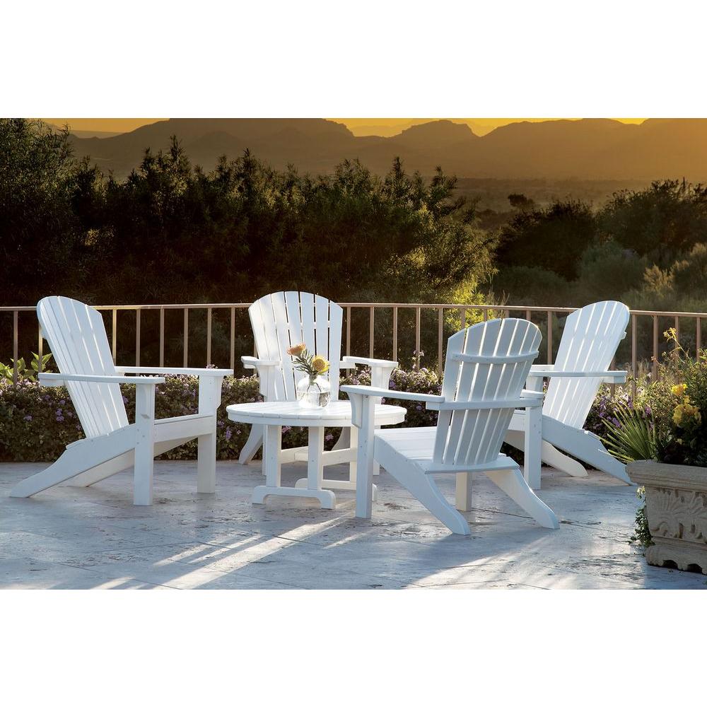 Ivy Terrace Classics White 5 Piece S Back Adirondack Patio Classics White 5 Piece S Back Adirondack Patio Conversation Set