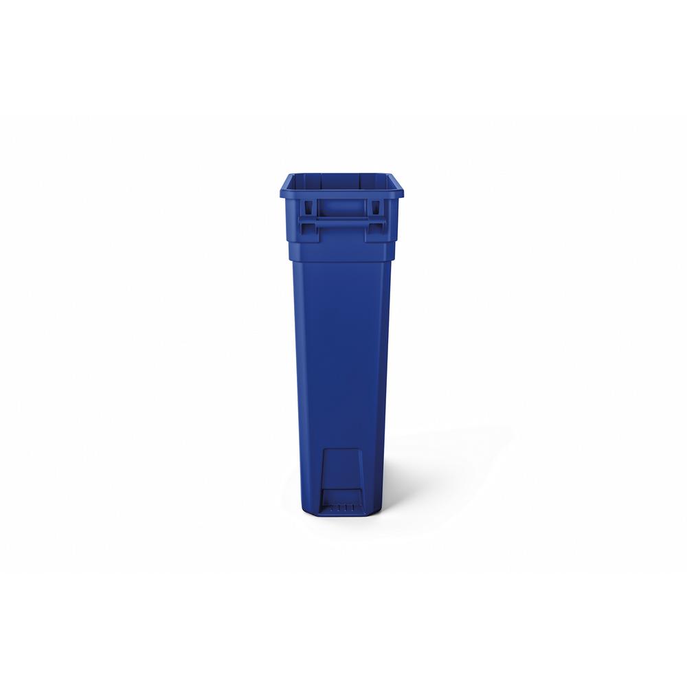 Plastic 2.55 Width 21.09 Length Blue 21.09 Height Suncast Commercial TCU20LIDBL Utility Trash Can