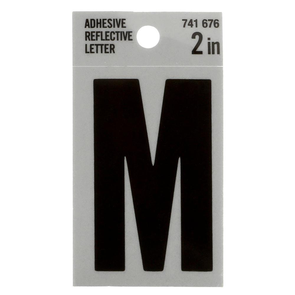 Everbilt 2 in. Vinyl Reflective Letter M33127 The Home Depot