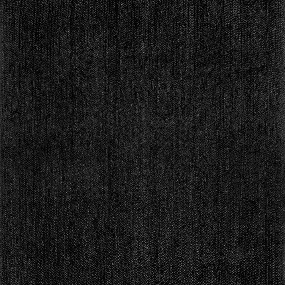 nuLOOM Rigo Chunky Loop Jute Black 6 ft. Square RugTAJT03CS606 The