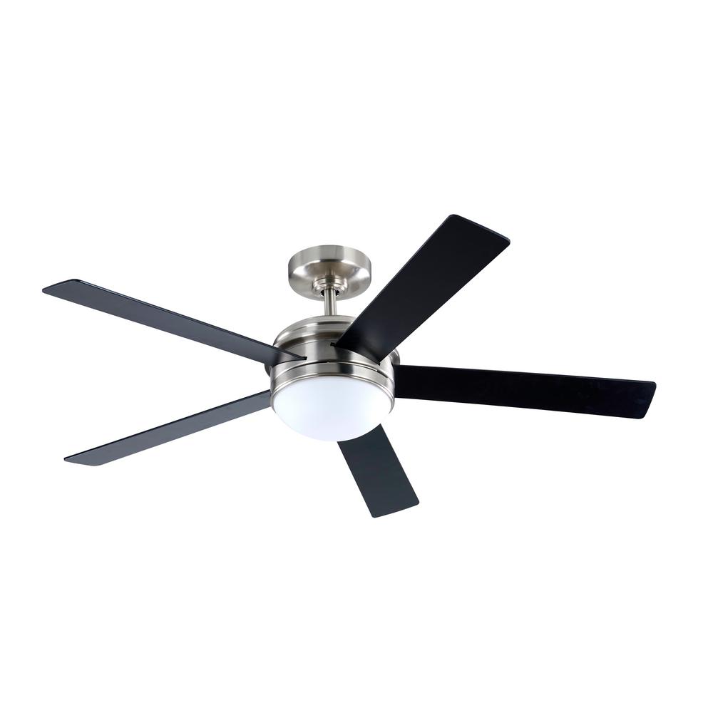 Home Decorators Collection Audrino 52 in. Integrated LED Indoor Brushed