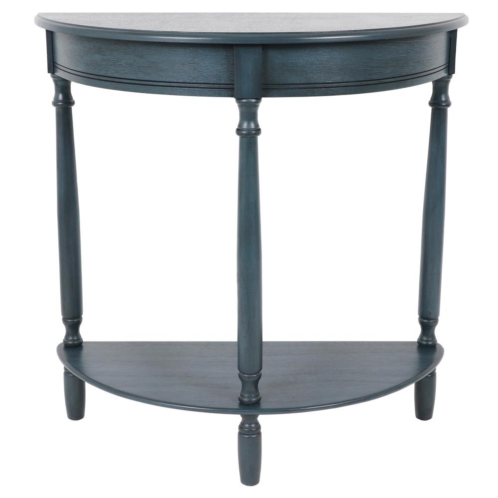 navy table antique simplify end round therapy decor rectangular console accent half