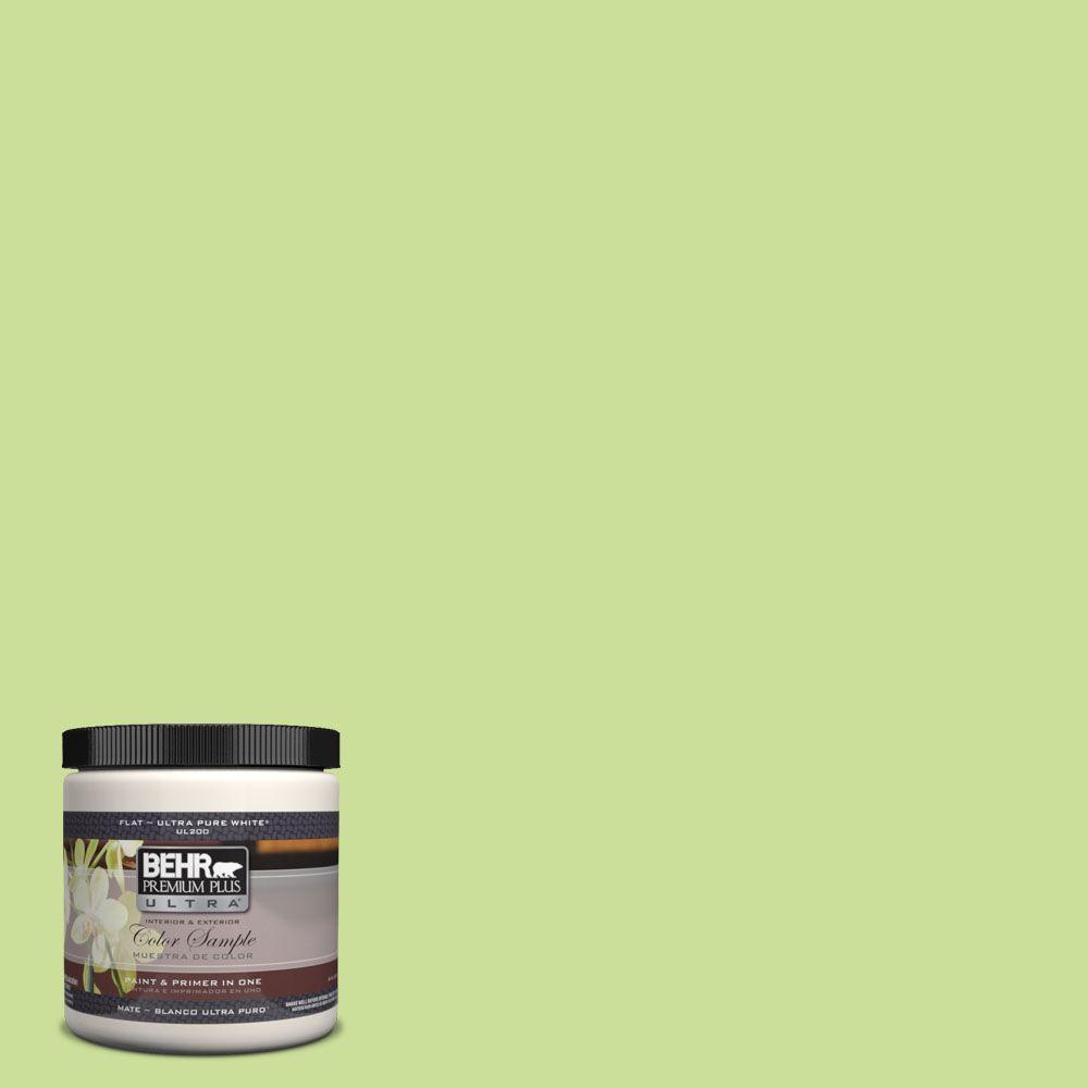 Behr Premium Plus Ultra 8 Oz 420a 3 Key Lime Matte Interior 420a 3 Key Lime Matte Interior Exterior Paint And Primer In One Sample