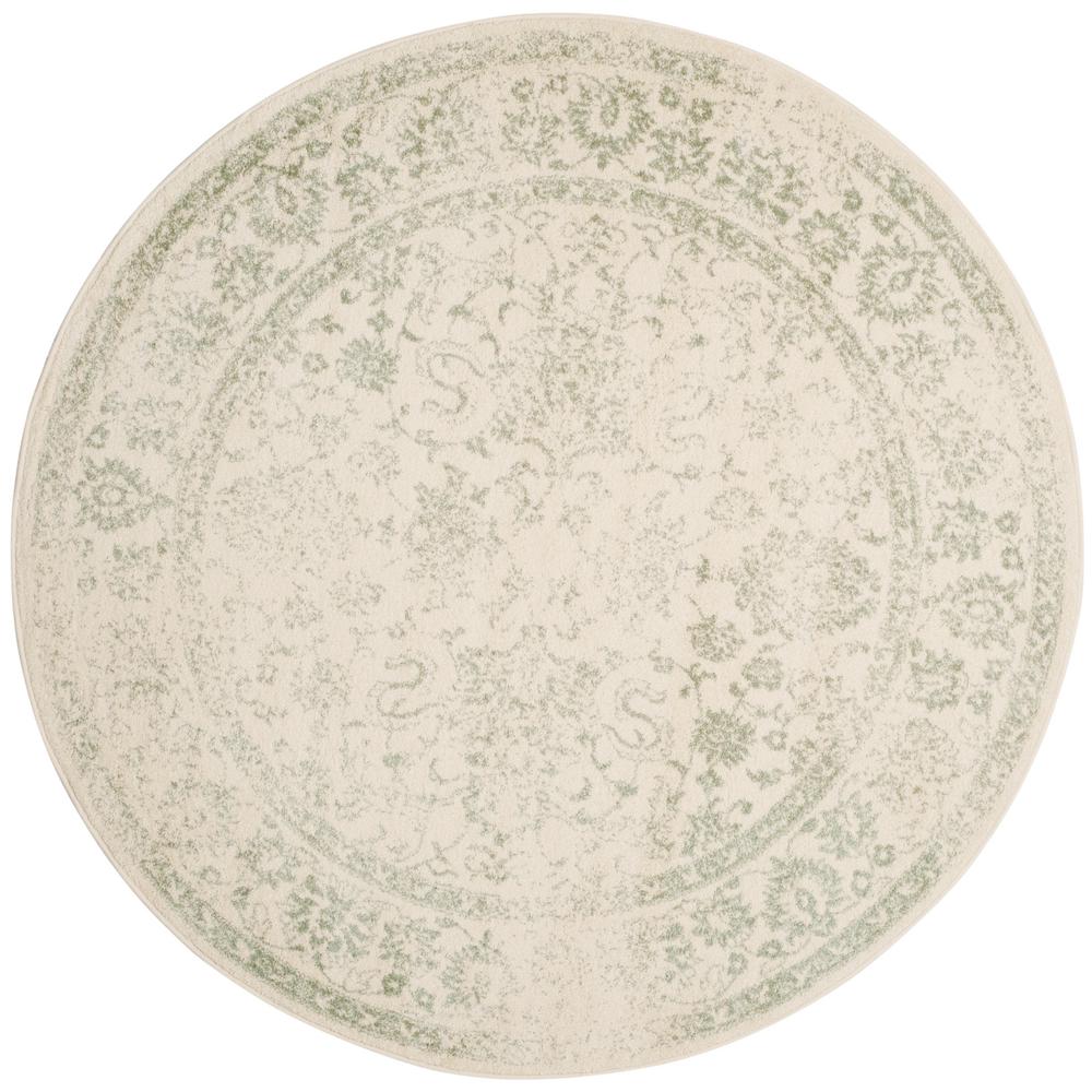 Safavieh Adirondack Ivory Sage 6 Ft X 6 Ft Round Area Rug ADR109V 6R   Ivory Sage Safavieh Area Rugs Adr109v 6r 64 1000 