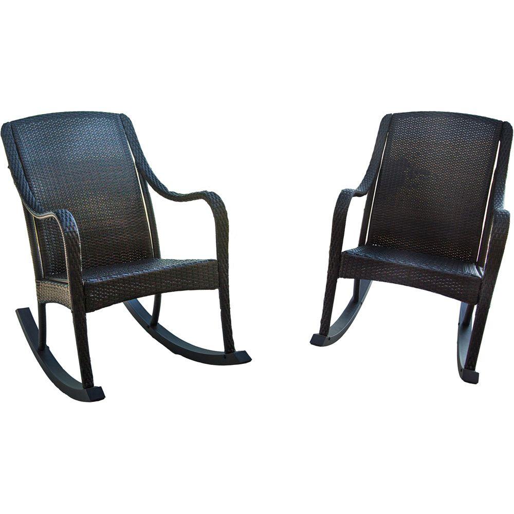 Hanover Orleans 2 Piece Rocking Patio Chair Set Orleans2pcrkr