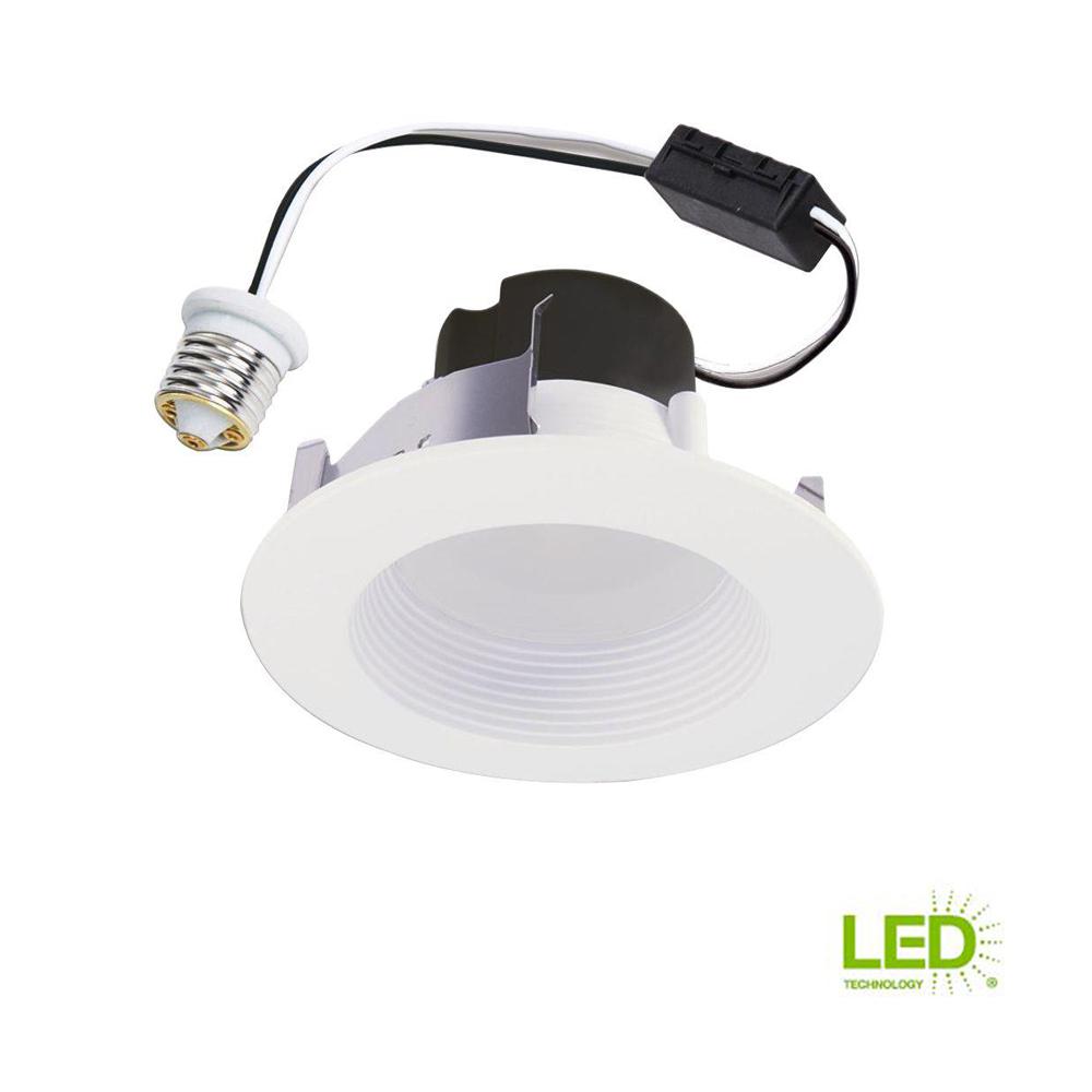Halo 4 In 2700k Matte White Integrated Led Recessed Retrofit Baffle And Trim Ring 80 Cri Halo 4 In 2700k Matte White Integrated Led Recessed Retrofit Baffle And Trim Ring 80 Cri