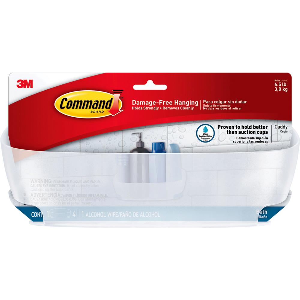 Command 7 5 Lbs Shower Caddy With Water Resistant Strip