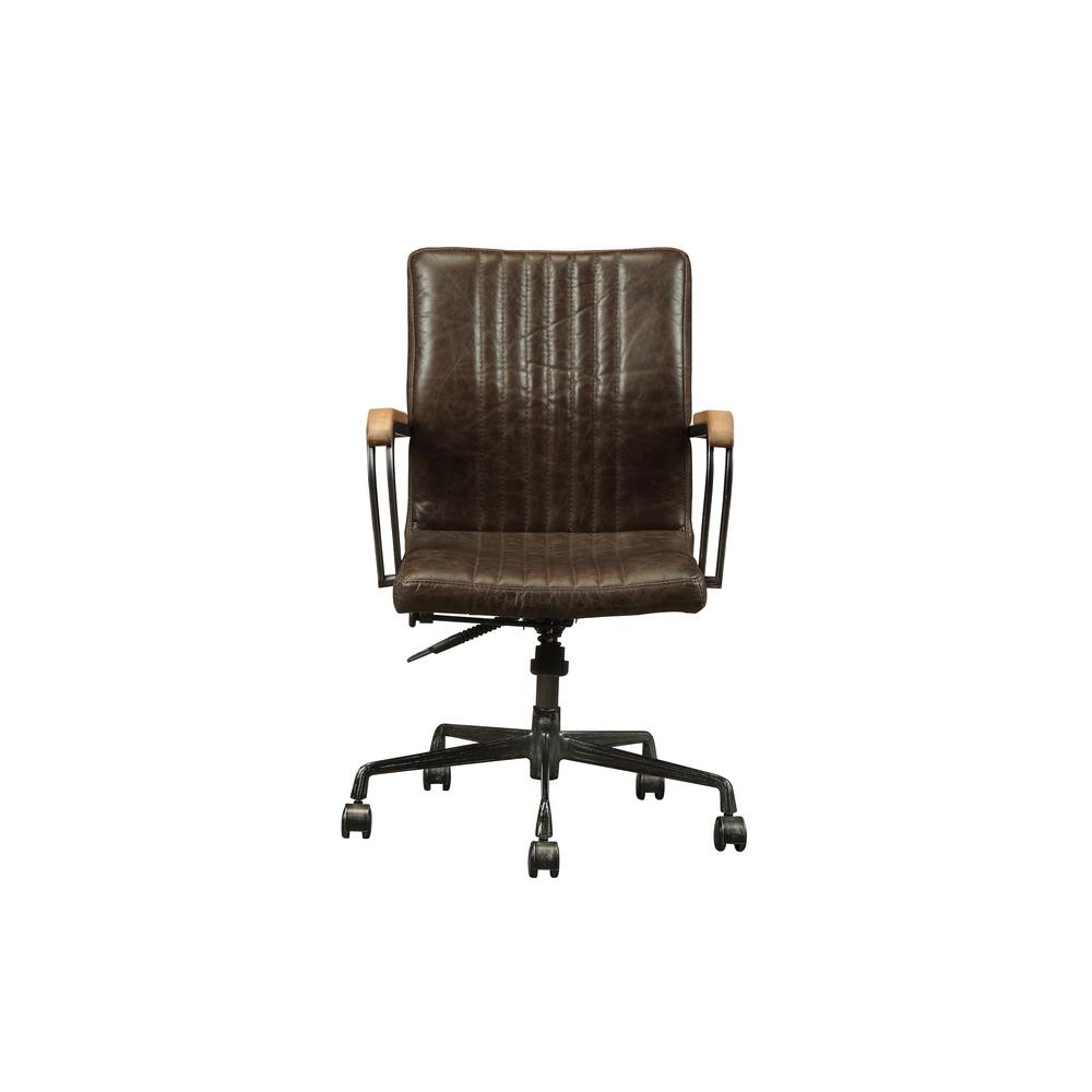 Acme Furniture Joslin Distressed Chocolate Top Grain Leather Acme Furniture