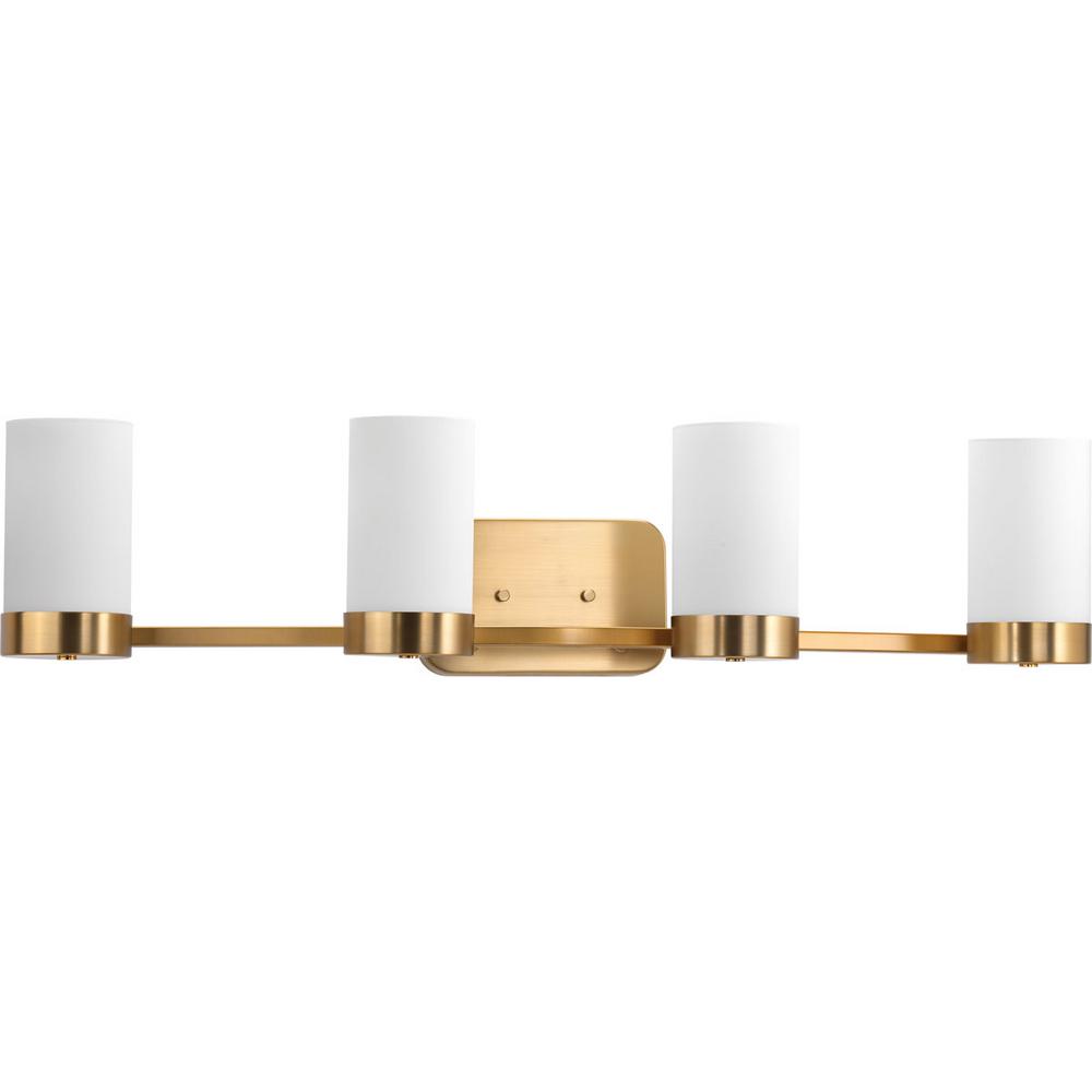 Modern Hardwired Gold 4 Vanity Lighting Lighting The Home Depot