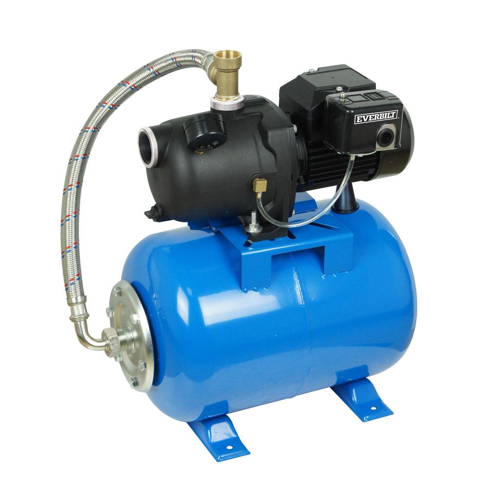 Everbilt 1 2 HP Shallow Well Jet Pump with 6 Gal Tank 