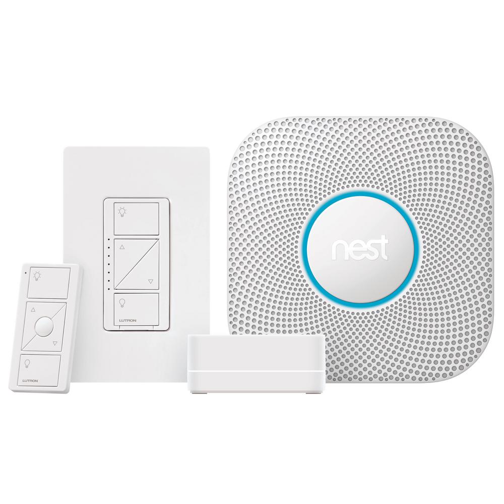 Lutron Caseta Wireless Smart Dimmer Starter Kit with Nest Protect Smoke