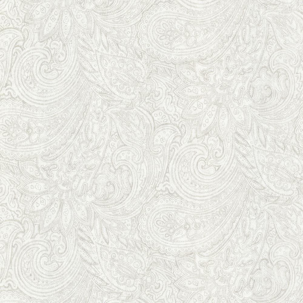 Advantage 56 4 Sq Ft Lula Light Grey Paisley Wallpaper 2773 702118 Advantage