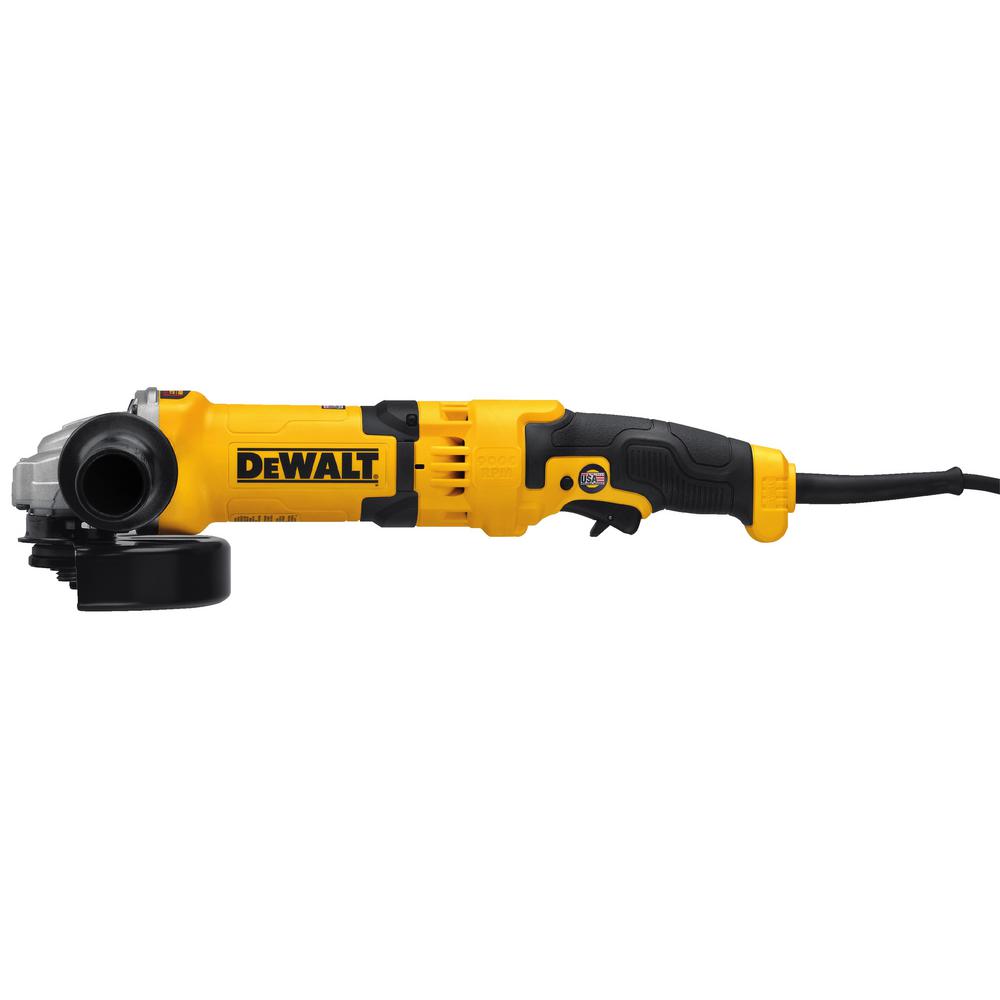 // 6 in DEWALT DWE43240VS 5 in Angle Grinder w// VS Slide /& Kickback Brake New