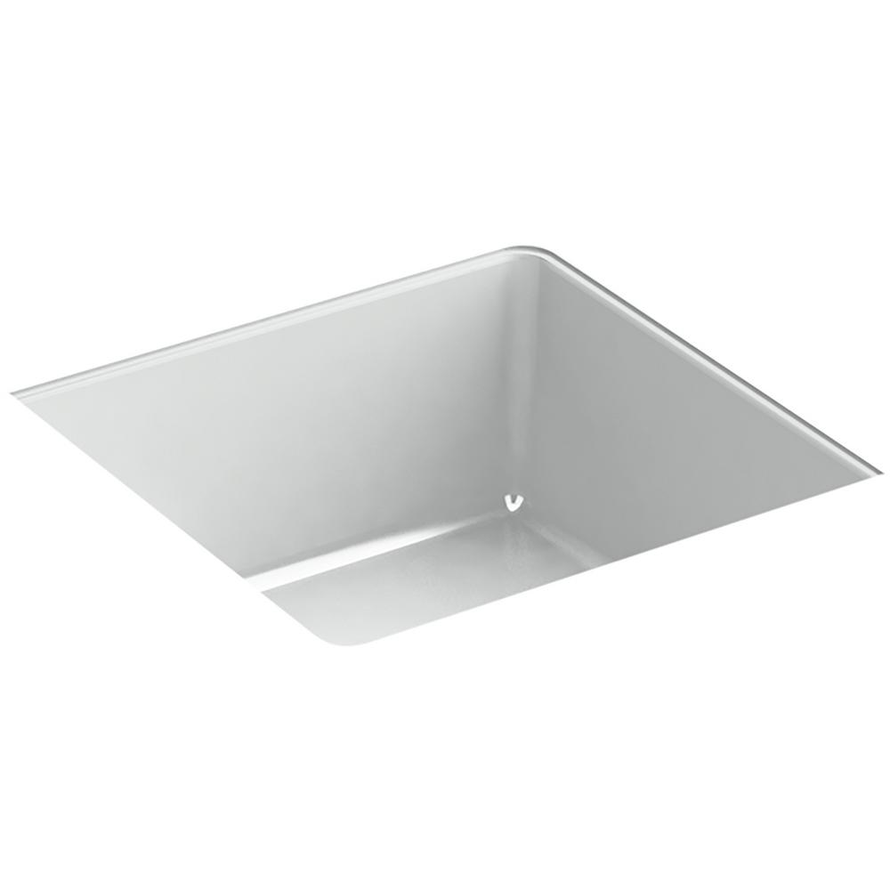 KOHLER Verticyl 13 in. Square Undermount Bathroom Sink in Ice Grey