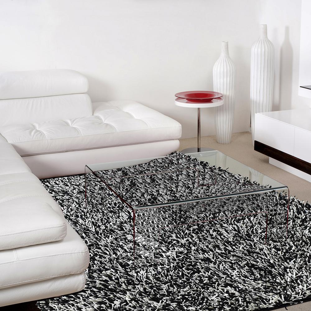 Lanart Ribbon Tuxedo 6 Ft X 9 Area Rug Ribb6x9bw The Lanart Ribbon Tuxedo 6 Ft X 9 Area Rug