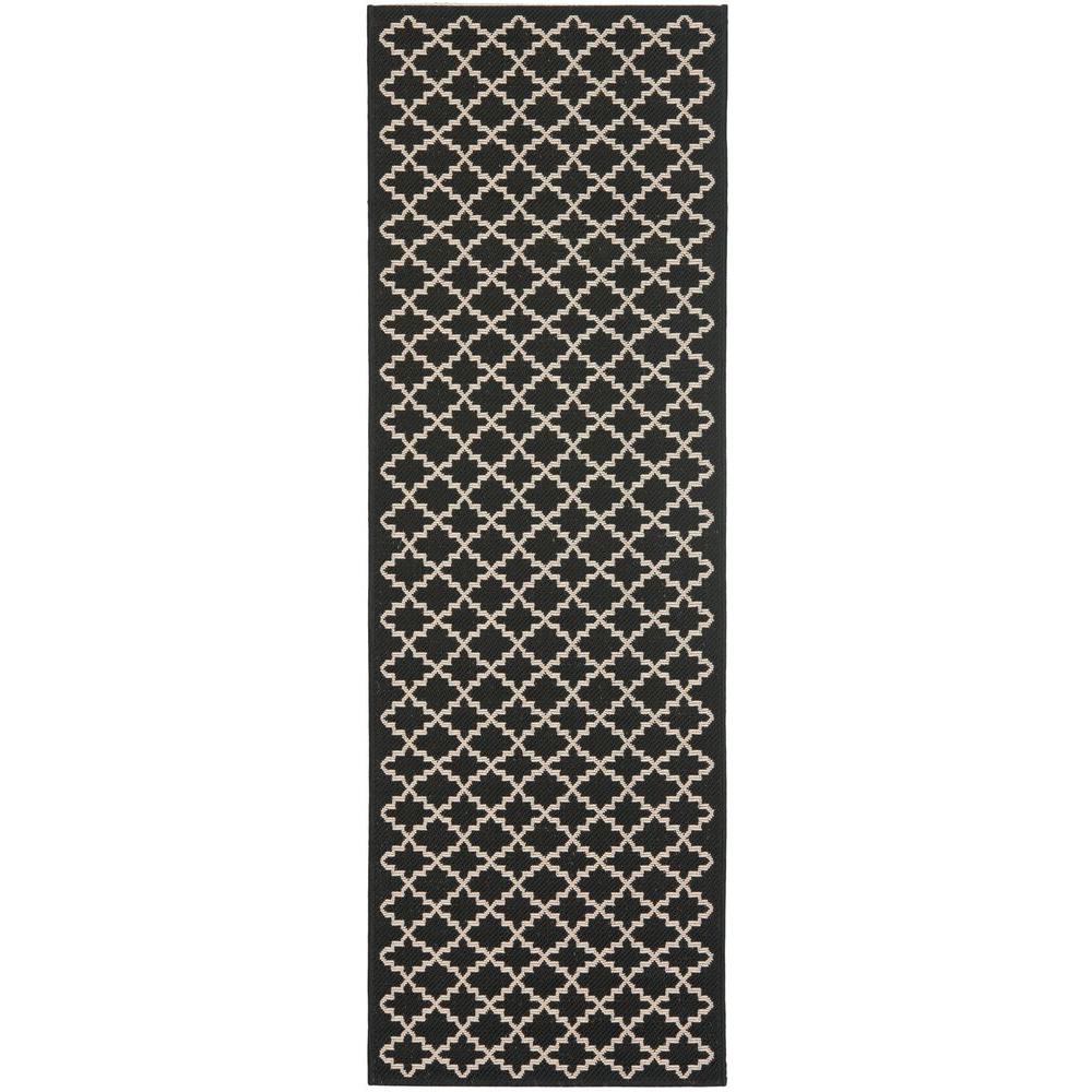 Safavieh Courtyard Black Beige 2 Ft X 10 Indoor Outdoor Runner Safavieh Courtyard Black Beige 2 Ft X 10 Indoor Outdoor Runner