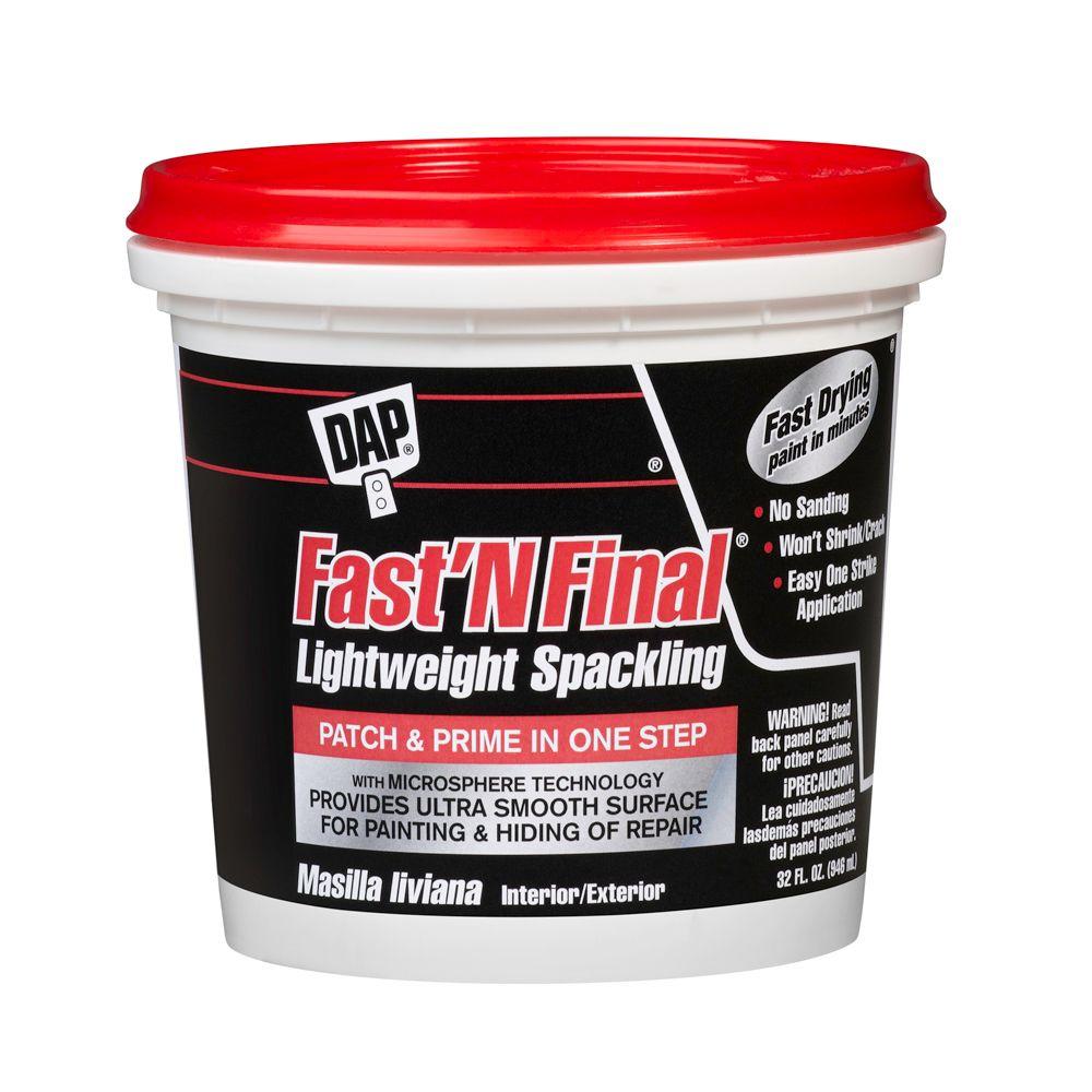 DAP Fast'N Final 32 Oz. White Lightweight Spackling (6-Pack)-7079812142 ...