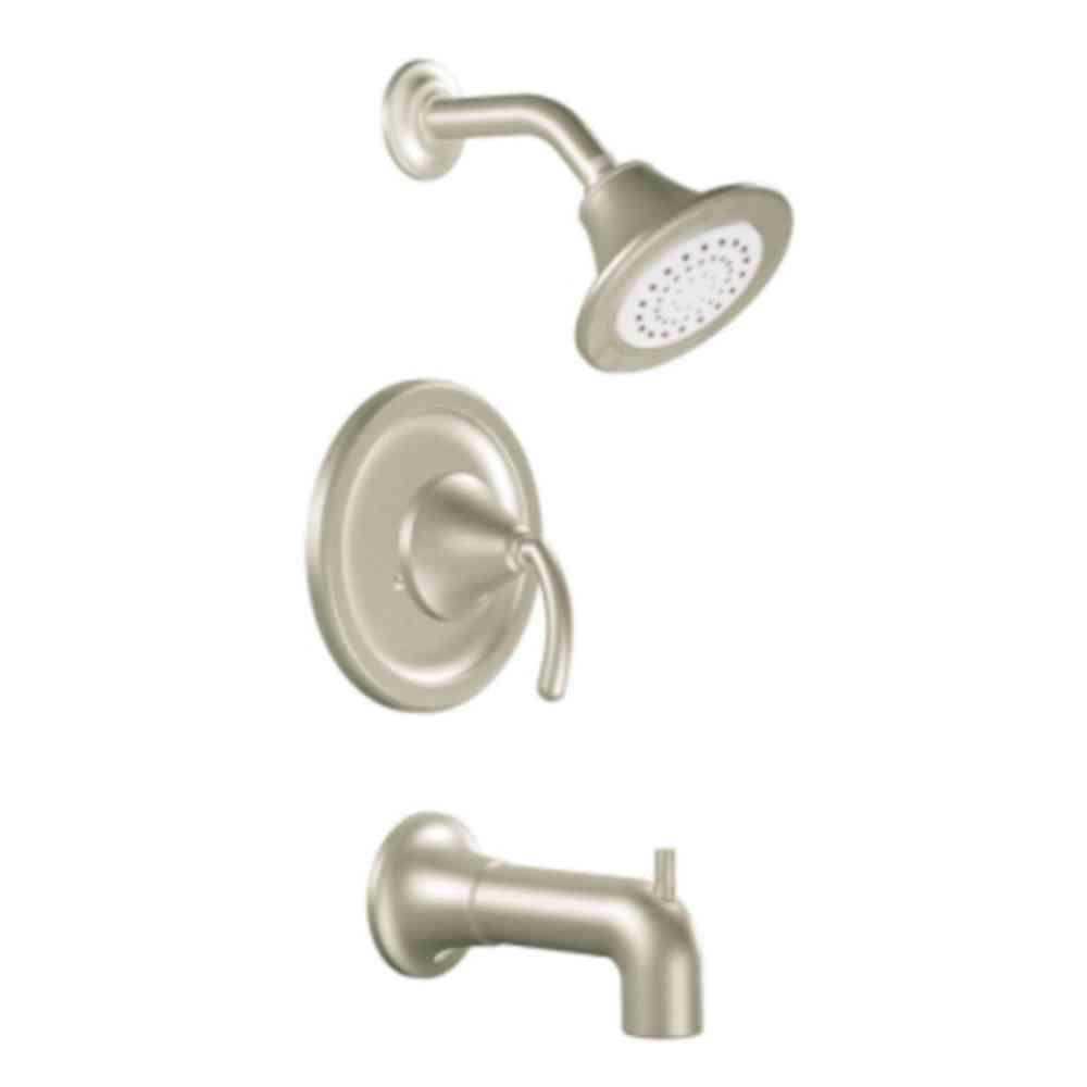 Moen Icon Single Handle 1 Spray Moentrol Tub And Shower Faucet Trim Moen Icon Single Handle 1 Spray Moentrol Tub And Shower Faucet Trim In Brushed