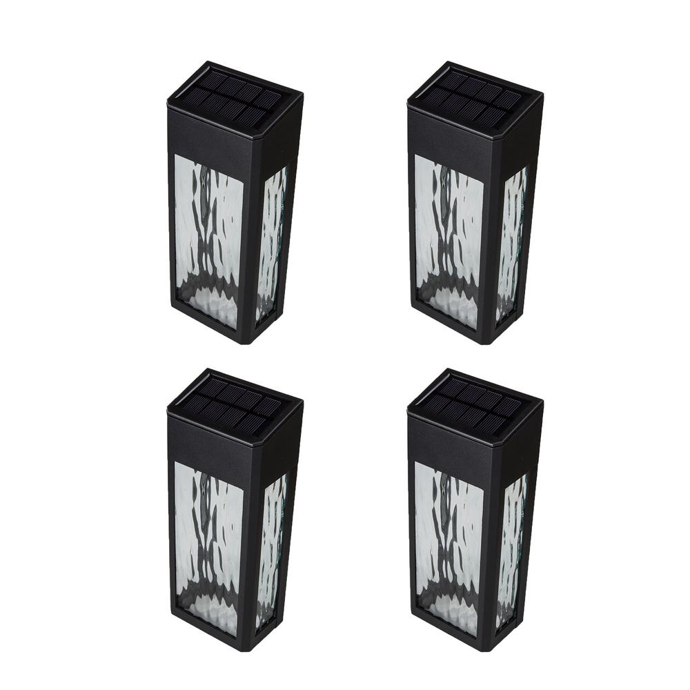 Classy Caps Lancaster 4 Lights Black Cast Aluminum Solar Integrated Led Outdoor Wall Mount Sconce 2700k Pack Swl888 The Home Depot - Integrated Led Outdoor Wall Mounted Lighting Classy Caps Lancaster 4 Lights Black Cast Aluminum Solar Integrated Led Outdoor Wall Mount Sconce 2700k Pack Swl888 The Home Depot - Integrated Led Outdoor Wall Mounted Lighting