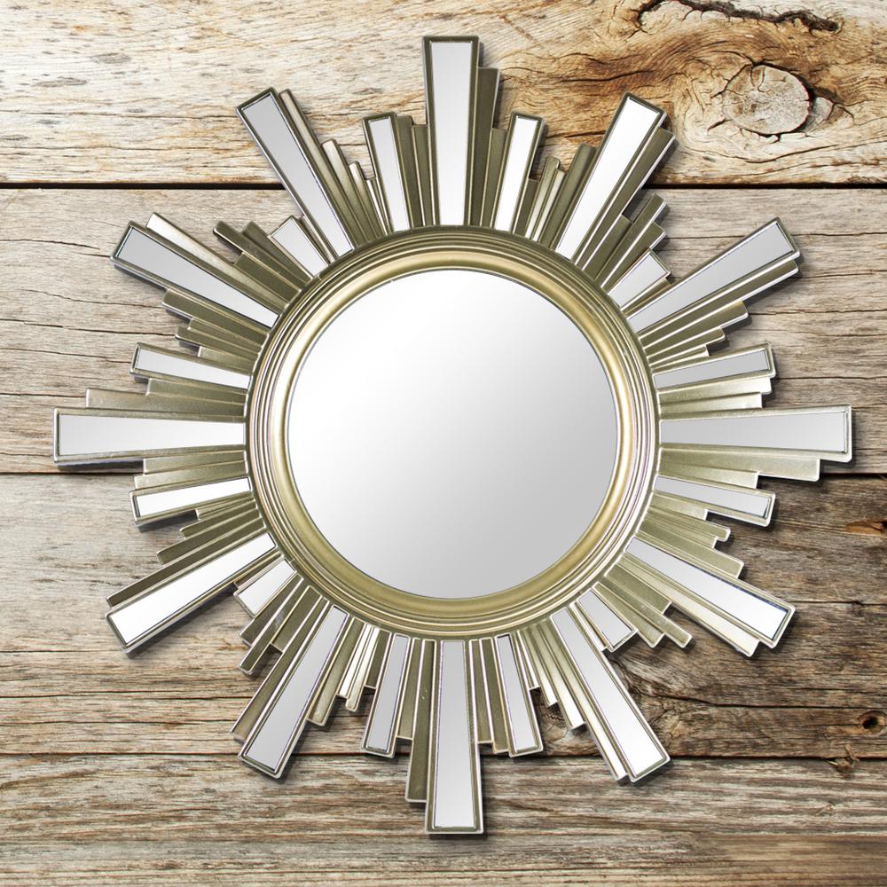 Crystal Art Gallery Sunburst Gold Wall Mirror Set119276WEB The Home