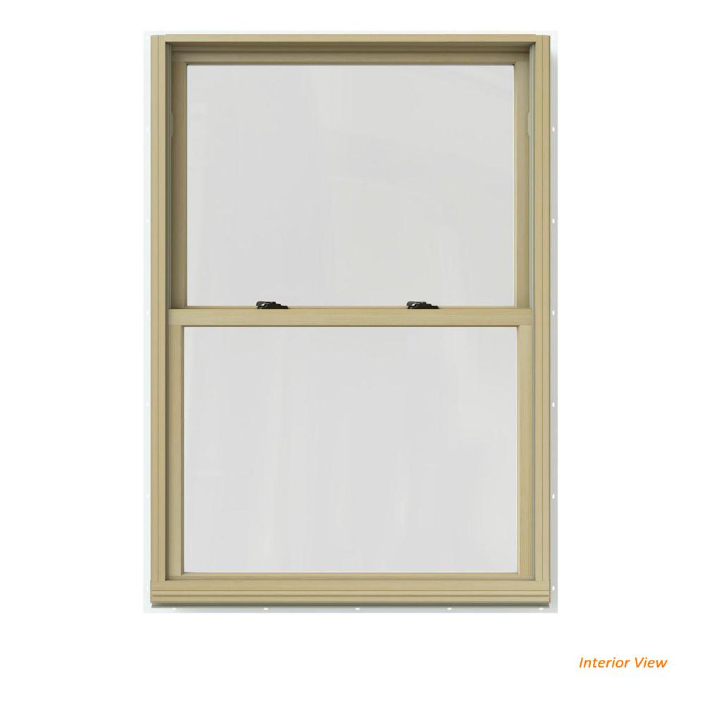 JELD-WEN 37.375 in. x 60 in. W-2500 Series White Painted Clad Wood ...