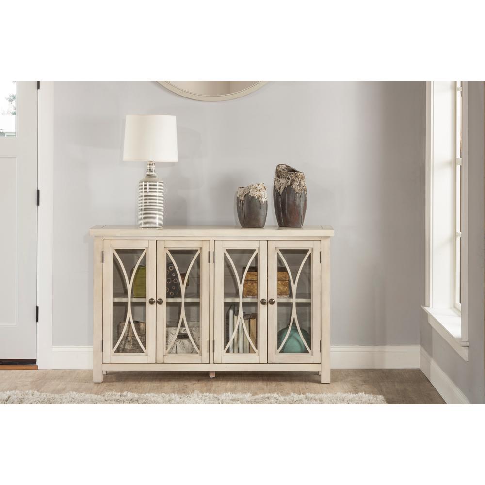 Hilale Furniture Bayside Antique White 4 Door Cabinet 6278 897c