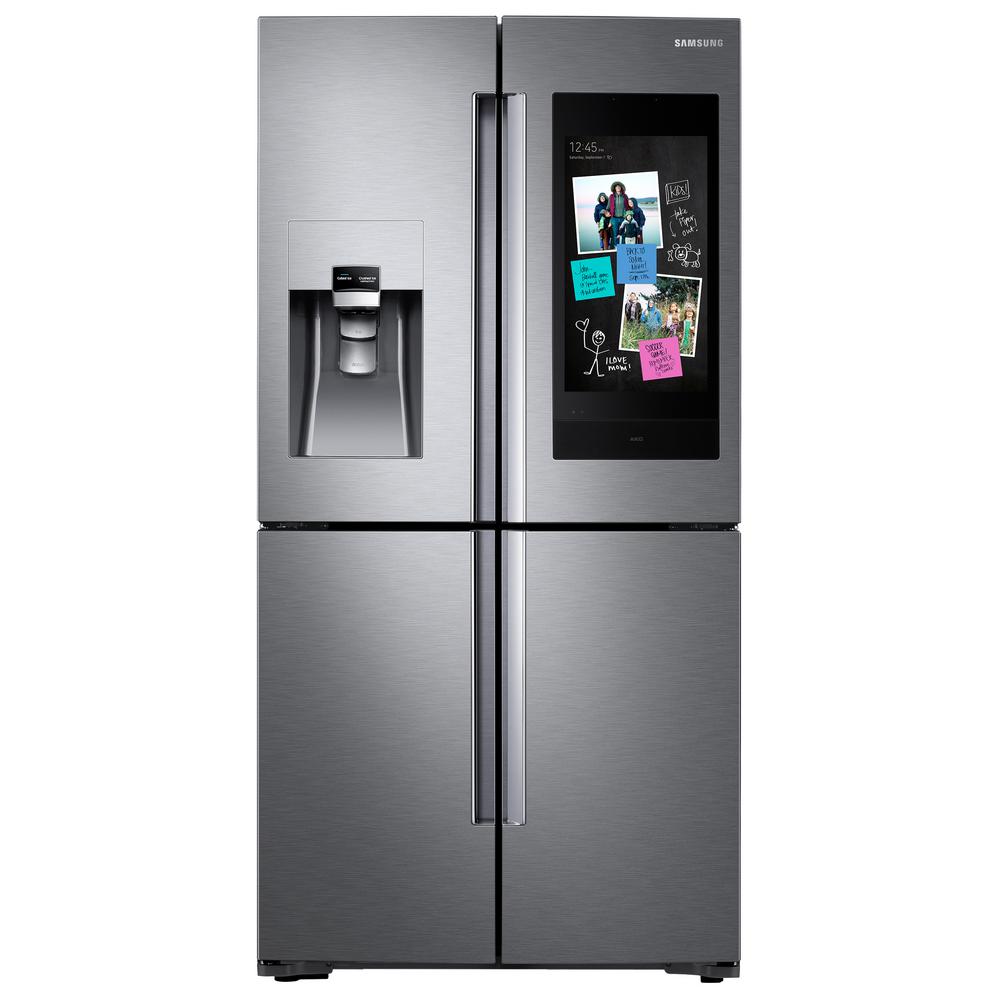 Samsung 27.9 cu. ft. Family Hub 4-Door French Door Smart Refrigerator in Stainless Steel with FlexZone, Fingerprint Resistant Stainless Steel was $4332.0 now $2898.0 (33.0% off)