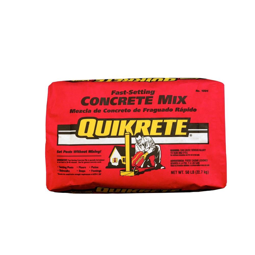 Quikrete 50 Lb. Fast-Setting Concrete Mix-100450 - The Home Depot