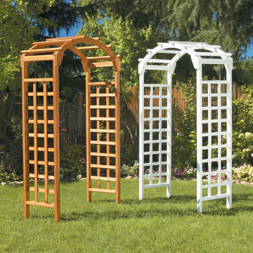 Garden Arch Garden Gate Garden Arbor With Trellis Solid Wood Patio Lawn Garden Gardening