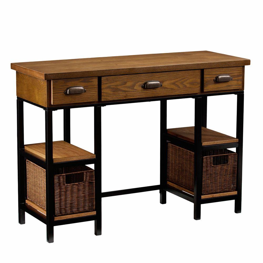 Writing Desk 42 Or Greater Oak Desks Home Office Furniture Werner Natural Brown Desk
