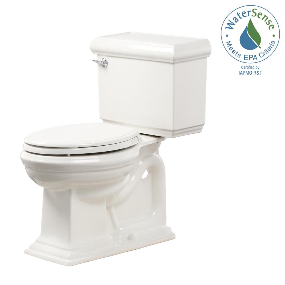 KOHLER Memoirs 2-piece 1.28 GPF Single Flush Elongated Toilet in White ...