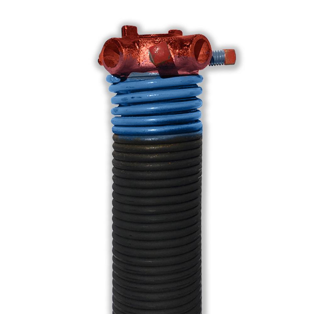 Dura Lift 0 283 In Wire X 2 D 40 L Torsion Springs Light Blue Right Wound Single For Sectional Garage Door Dltlb240r The Home Depot - Garage Door Opener Springs Home Depot
