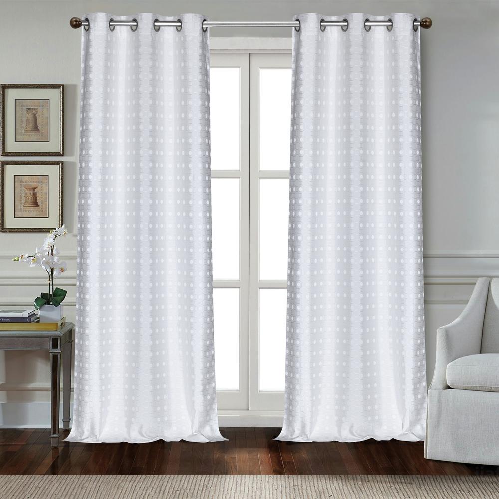 Dainty Home Doreen Octagon Jacquard Pattern With Polka Dots