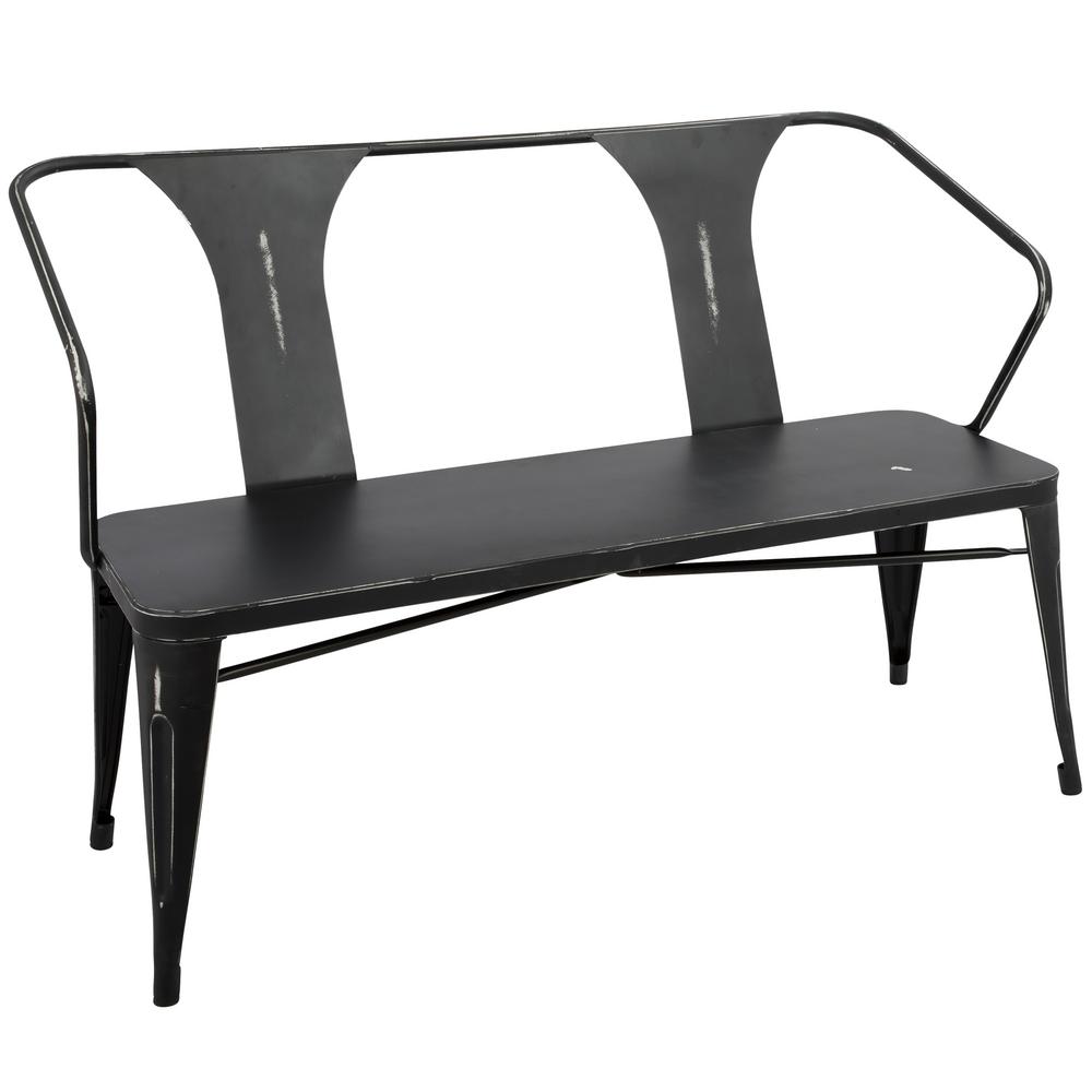 Black Metal Dining Benches Kitchen Dining Room Furniture