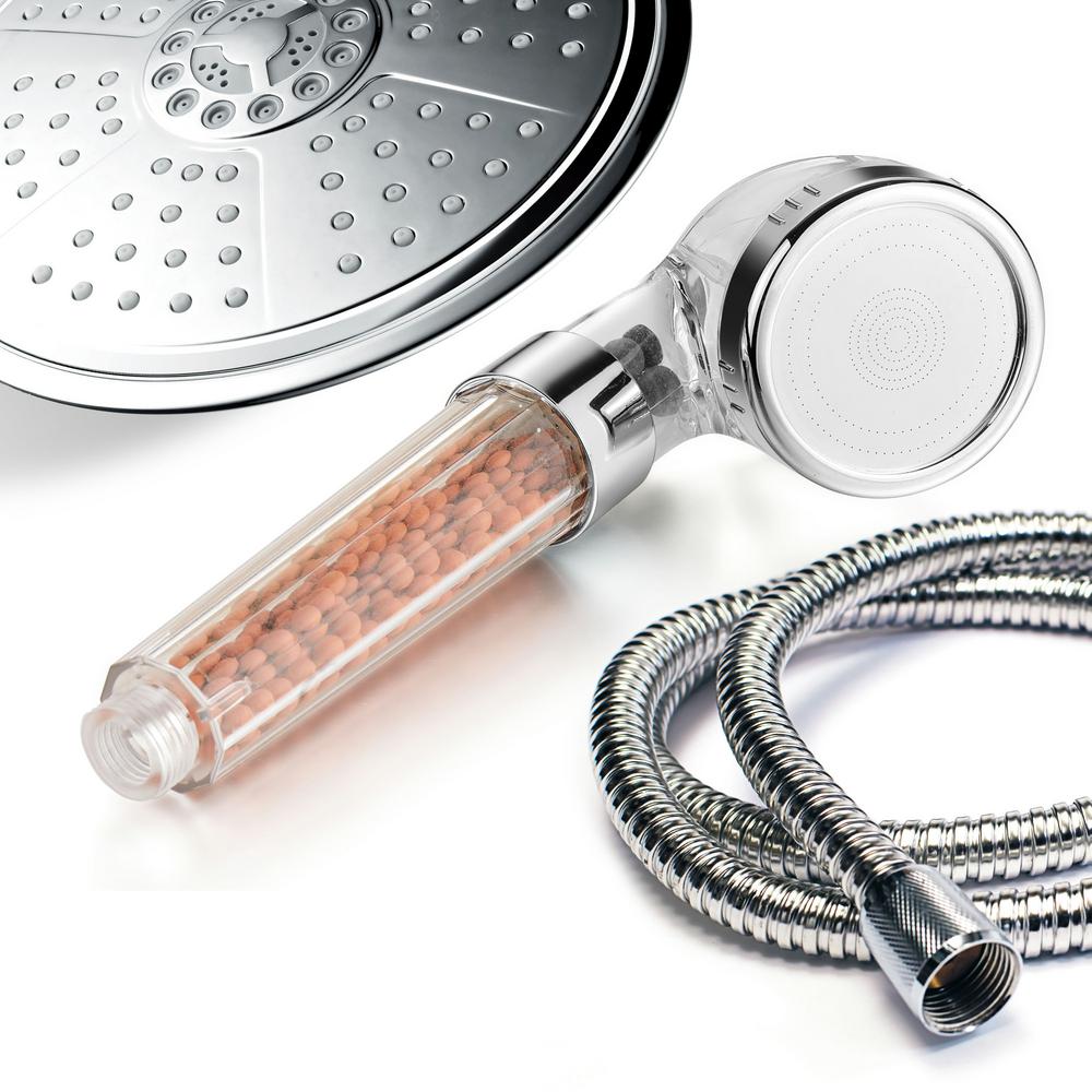Hotel Spa 7 Spray Hand Shower And Head Combo Kit With Hotel Spa 7 Spray Hand Shower And Head Combo Kit With
