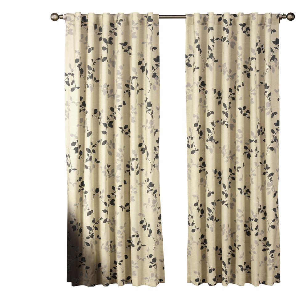 Window Elements Semi Opaque Meridian Printed Cotton Blend 84 In L