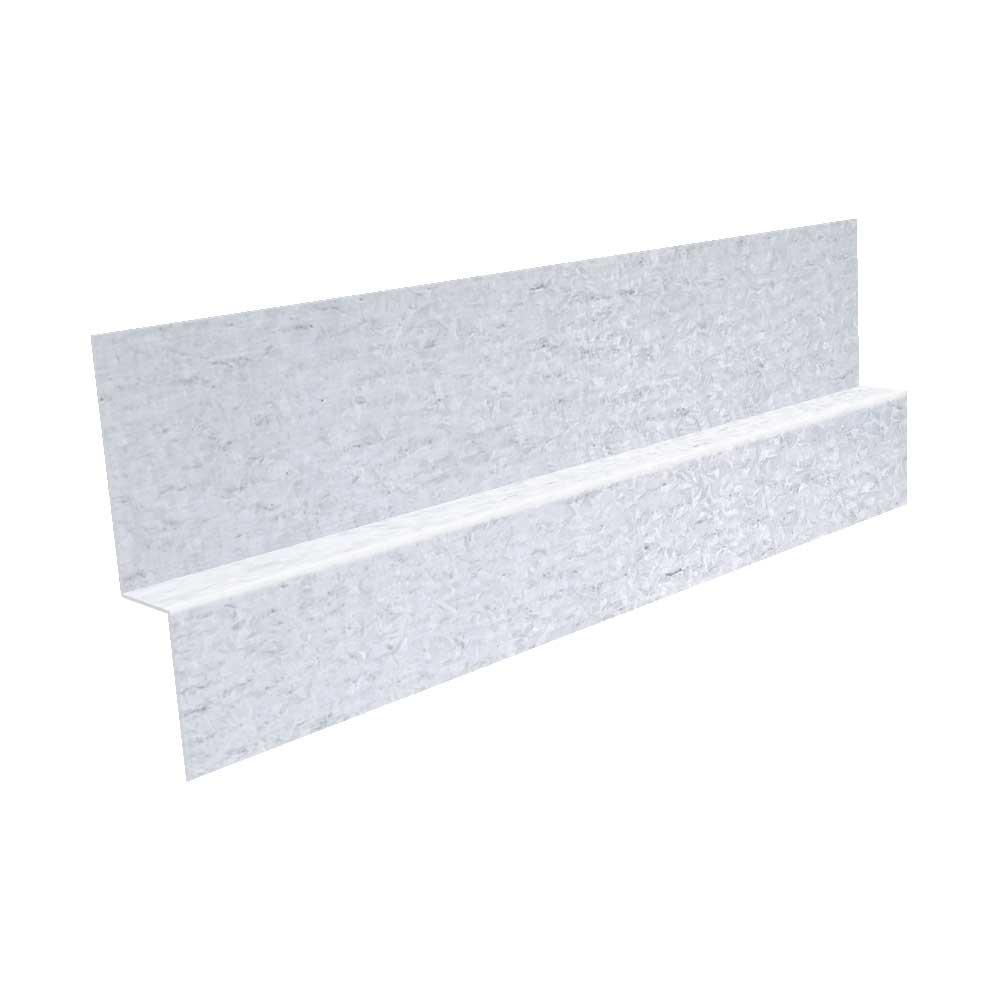Gibraltar Building Products 1 in. x 10 ft. 26Gauge Galvanized Steel Z Bar FlashingZB6G26