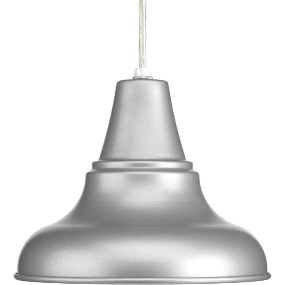 Weather Resistant Gray Integrated Led Outdoor Hanging Lights District Led Collection 1 Light Metallic Gray Hanging Lantern