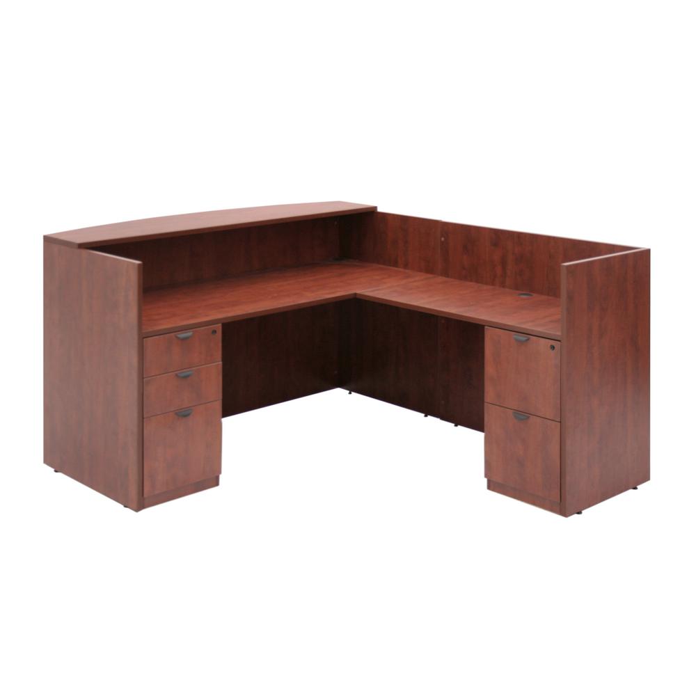 Regency Legacy Cherry Double Full Pedestal Reception Desk-LRDRT2FPCH ...