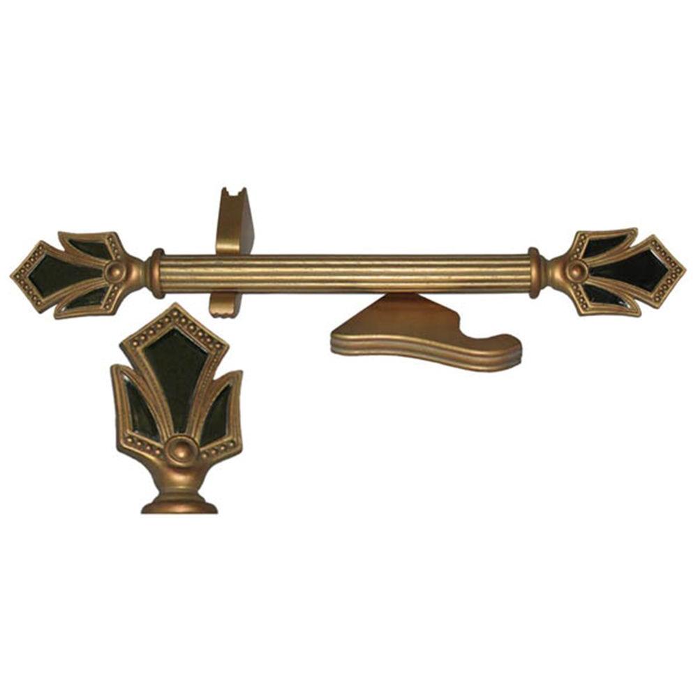 Classic Home Versailles 4 Ft 1 3 8 In Historical Gold Wood Pole