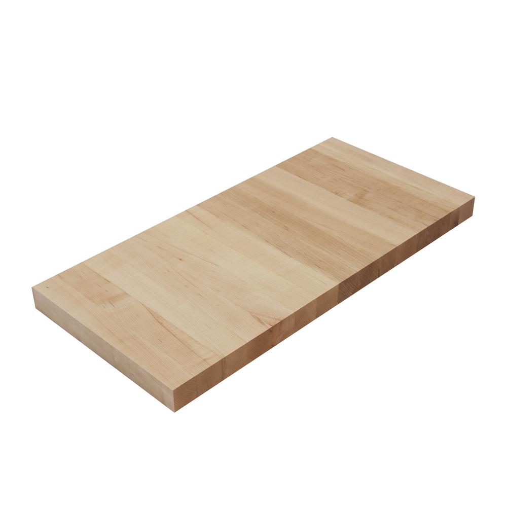 Swaner Hardwood 1 Ft. L X 2 Ft. 1 In. D X 1.5 In. T Butcher Block ...