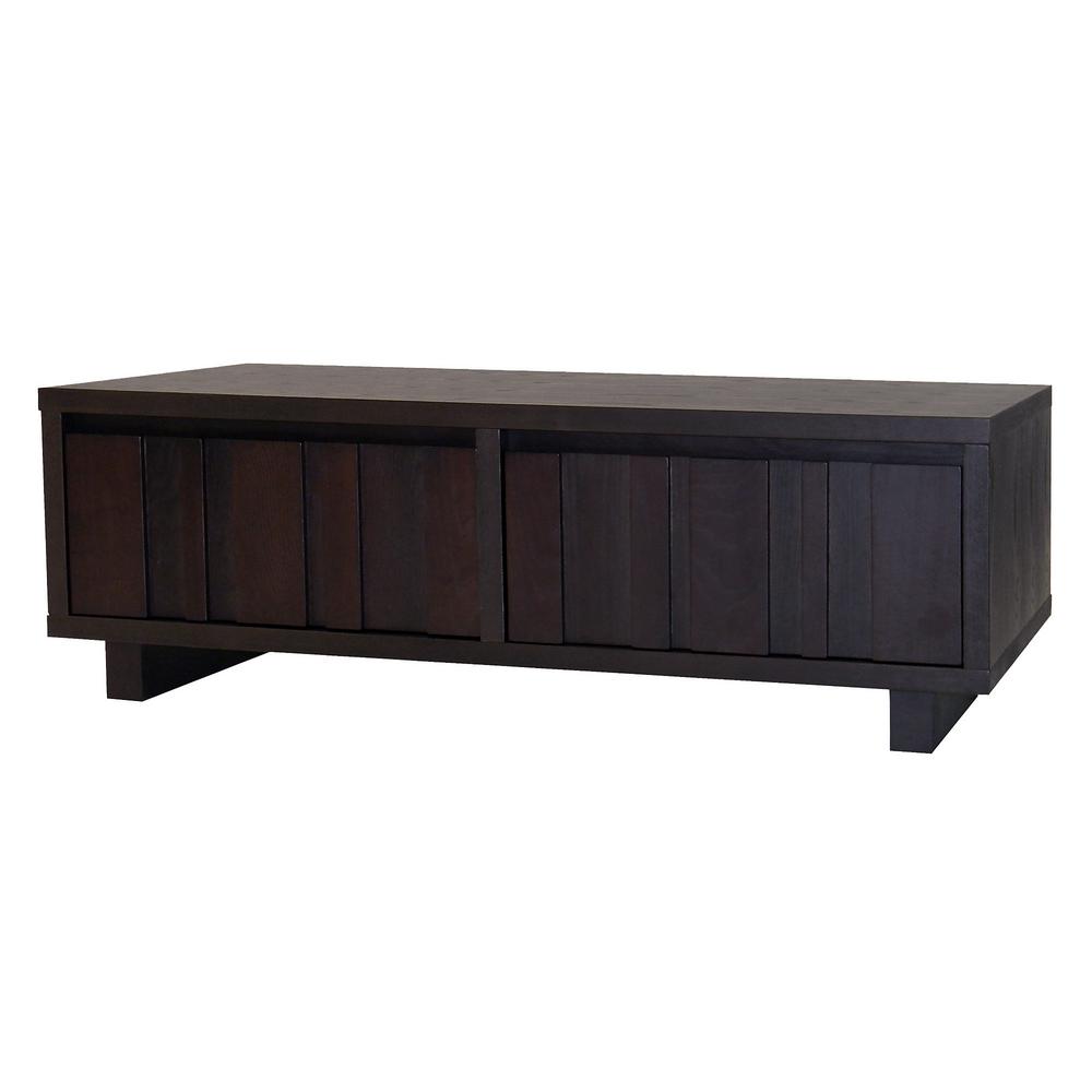 Breezy Blue Modern Entryway Living Room The Home Depot Add To Cart Donnieann Conrad Dark Birch Storage Coffee Table