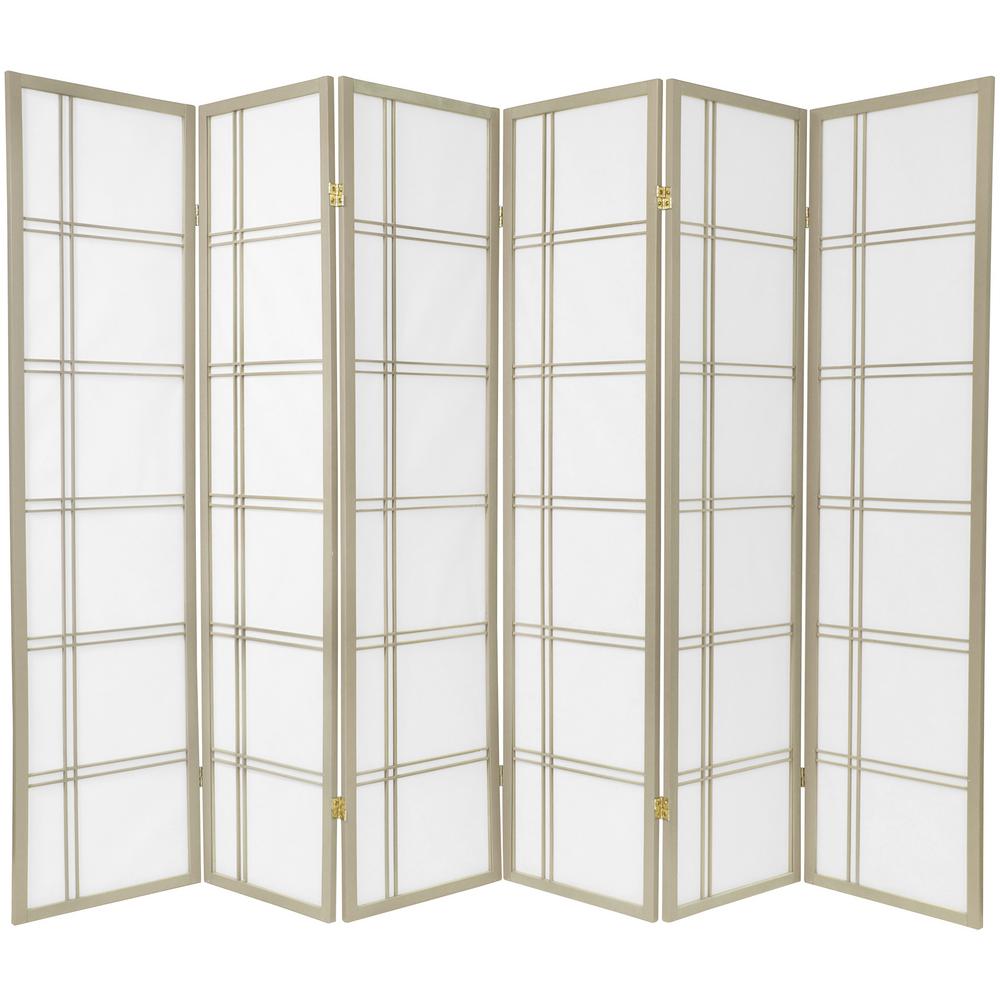 Oriental Furniture 6 Ft Grey Double Cross Panel Room Divider Dcsp 6p The Home Depot - Wall Dividers Home Depot Oriental Furniture 6 Ft Grey Double Cross Panel Room Divider Dcsp 6p The Home Depot - Wall Dividers Home Depot