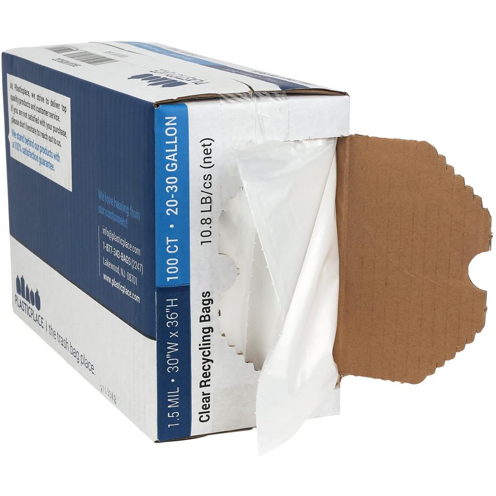 30 gallon clear garbage bags