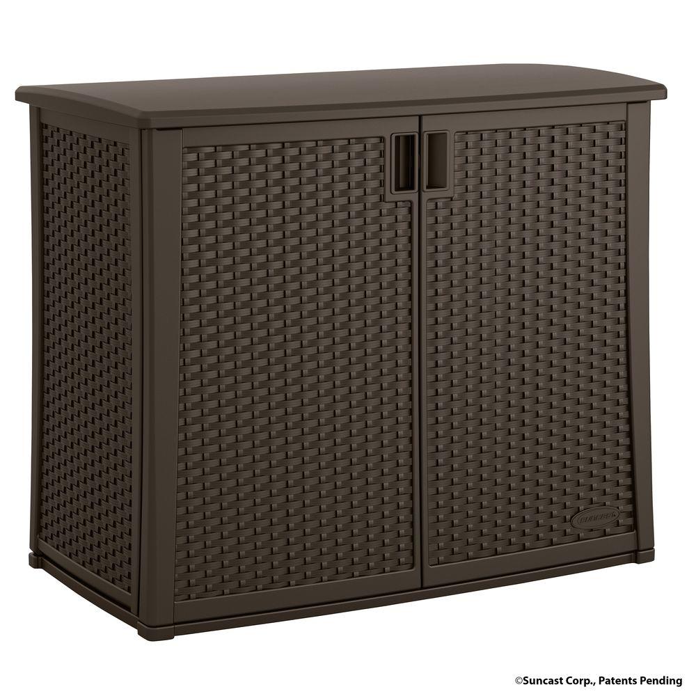 Suncast 42 25 In X 23 In Outdoor Patio Cabinet Bmoc4100 The