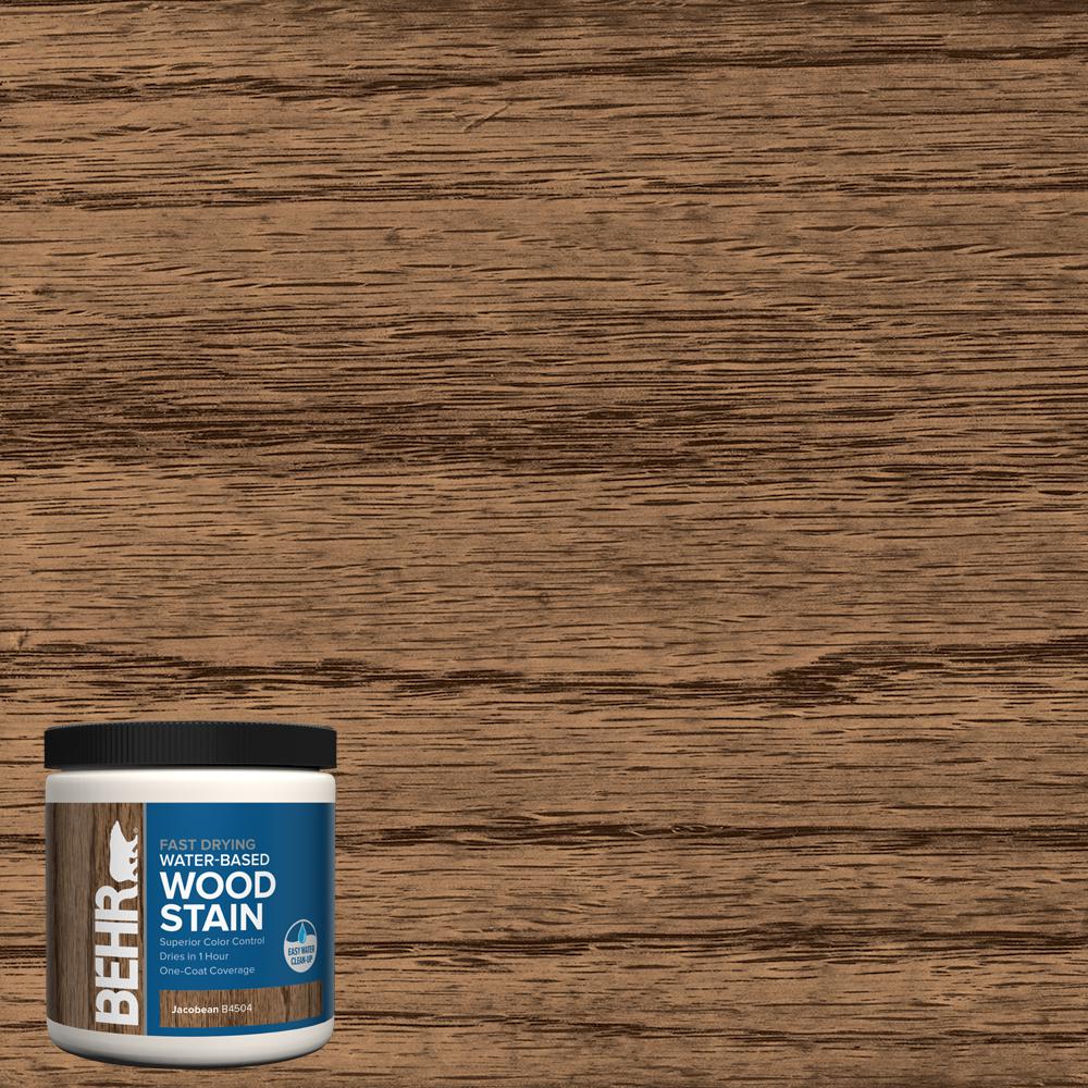 BEHR 8 oz. TIS504 Jacobean Transparent WaterBased Fast Drying