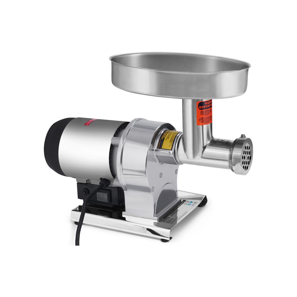 Butcher Series 0.35 HP #5 Meat Grinder, Silver/Black